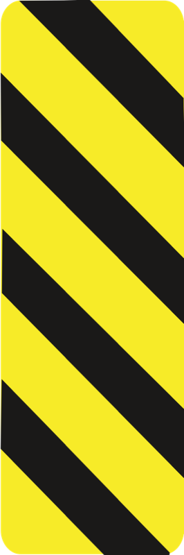 Warning Sign 30x90